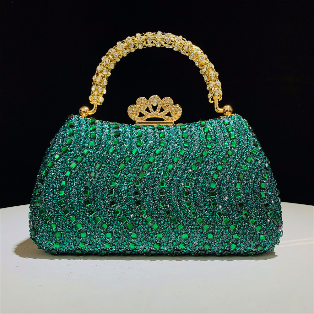 Hengmei Direct Sales European and American Fashion Hot Diamond Banquet Bag Cheongsam Dress Diamond Set Bag Instagram Wedding Handheld Banquet Women's Bag Hengmei Direct Sales European and American Fashion Hot Diamond Banquet Bag Cheongsam Dress Diamond Set Bag Instagram Wedding Handheld Banquet Women's Bag