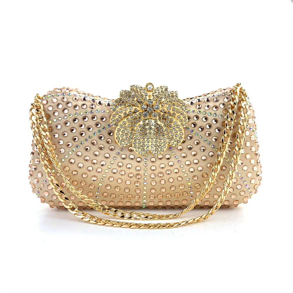 Hengmei Cross border Wholesale Light Luxury Banquet Bag Fashion Hot Diamond Water Diamond Handheld Women's Bag Chain Crossover Dress Banquet Bag Hengmei Cross border Wholesale Light Luxury Banquet Bag Fashion Hot Diamond Water Diamond Handheld Women's Bag Chain Crossover Dress Banquet Bag