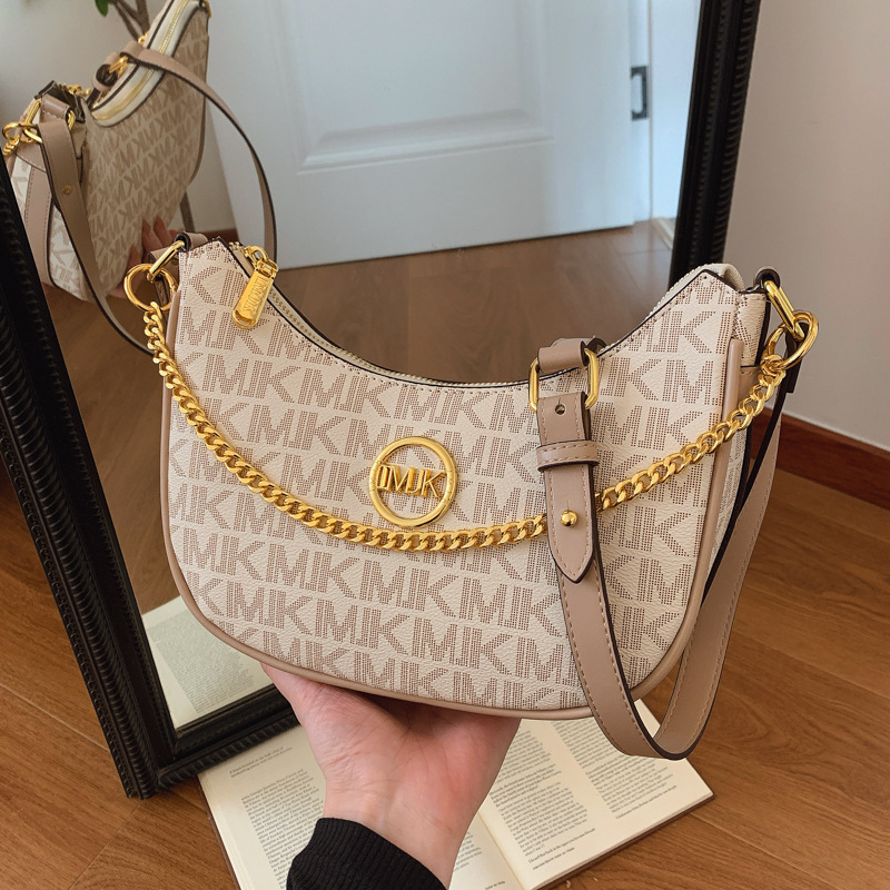 French Retro Underarm Bag for Women 2025 New European and American Fashion Printed Shoulder Bag, High Grade Crossbody Dumpling Bag French Retro Underarm Bag for Women 2025 New European and American Fashion Printed Shoulder Bag, High Grade Crossbody Dumpling Bag