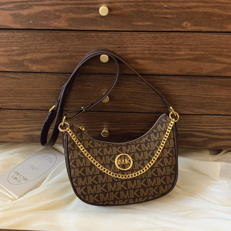 French Retro Underarm Bag for Women 2025 New European and American Fashion Printed Shoulder Bag, High Grade Crossbody Dumpling Bag French Retro Underarm Bag for Women 2025 New European and American Fashion Printed Shoulder Bag, High Grade Crossbody Dumpling Bag