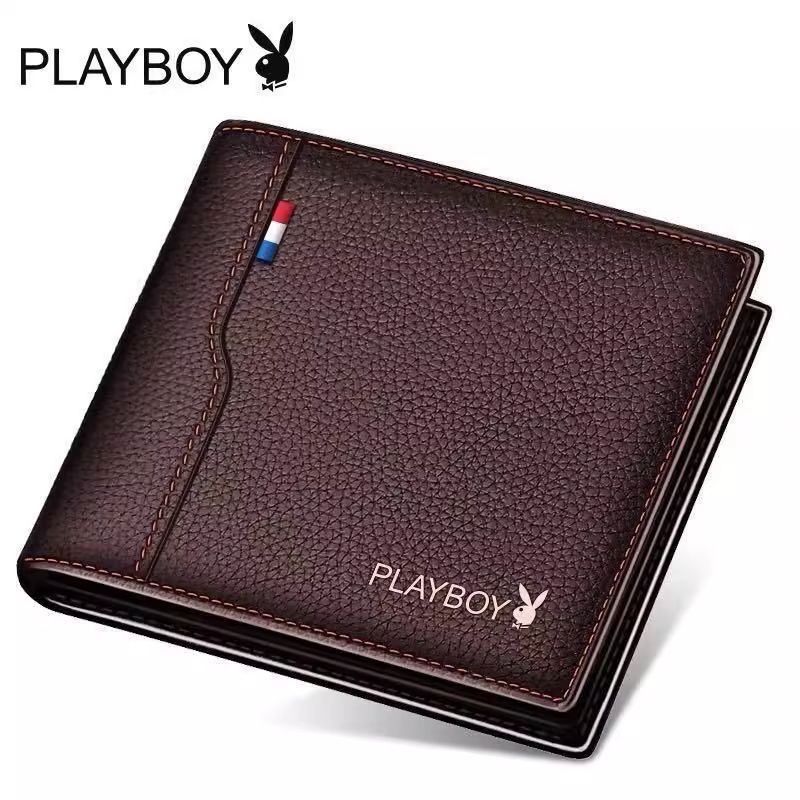 Playboy wallet men's short wallet wallet driver's license card wallet men's student Korean version trendy wallet Playboy wallet men's short wallet wallet driver's license card wallet men's student Korean version trendy wallet