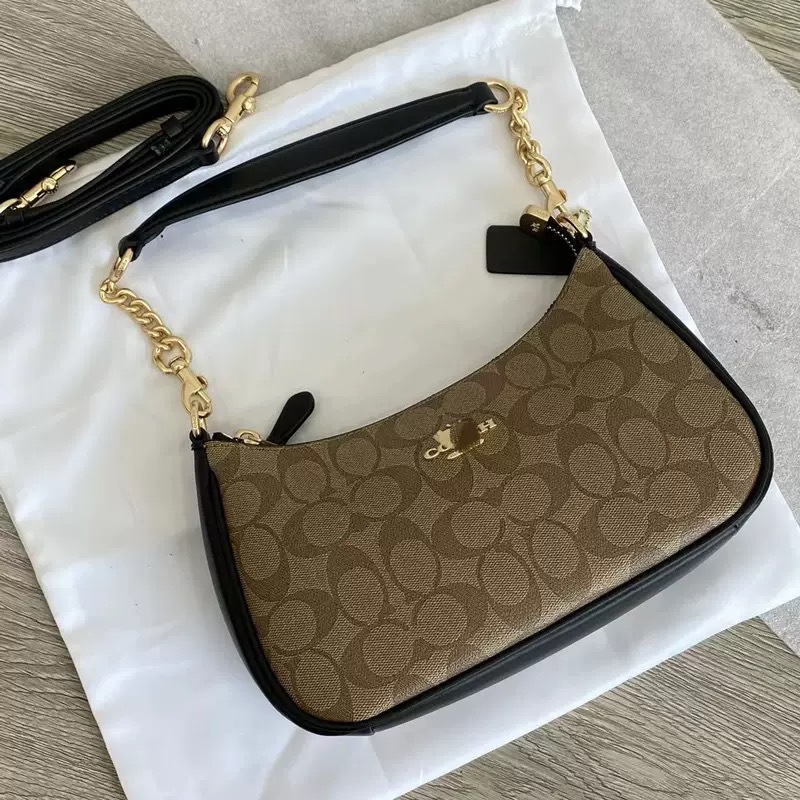 Koujia's new bag Teri24 small bag, vintage flower single shoulder armpit bag, chain bar mahjong bag, crossbody commuting women's bag Koujia's new bag Teri24 small bag, vintage flower single shoulder armpit bag, chain bar mahjong bag, crossbody commuting women's bag