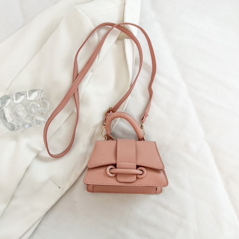 Fashionable versatile belt decoration mini bag niche handbag 2024 new high-end single shoulder crossbody small square bag Fashionable versatile belt decoration mini bag niche handbag 2024 new high-end single shoulder crossbody small square bag