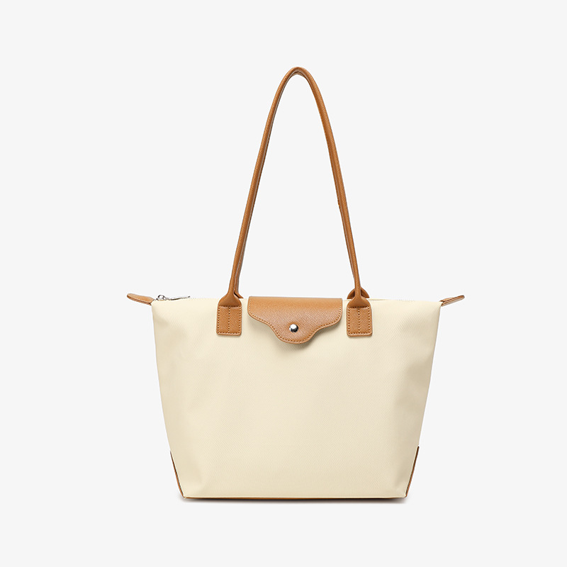 2024 Small Fresh Large Capacity Commuter Waterproof Computer Shoulder Tote Bag for Women's Travel Texture Lightweight Big Bag