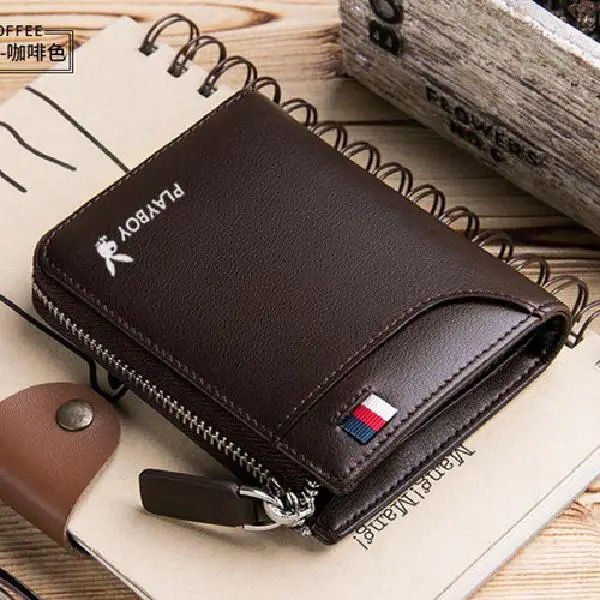 Playboy wallet men's short wallet wallet driver's license card wallet men's student Korean version trendy wallet Playboy wallet men's short wallet wallet driver's license card wallet men's student Korean version trendy wallet