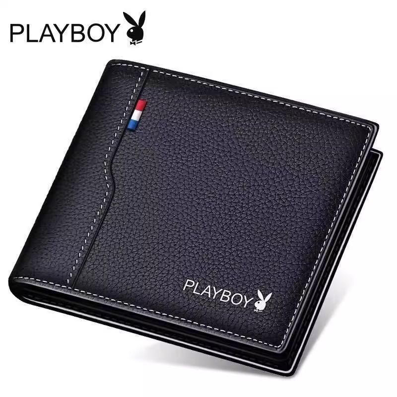 Playboy wallet men's short wallet wallet driver's license card wallet men's student Korean version trendy wallet Playboy wallet men's short wallet wallet driver's license card wallet men's student Korean version trendy wallet