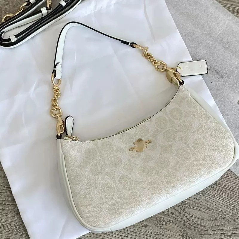 Koujia's new bag Teri24 small bag, vintage flower single shoulder armpit bag, chain bar mahjong bag, crossbody commuting women's bag Koujia's new bag Teri24 small bag, vintage flower single shoulder armpit bag, chain bar mahjong bag, crossbody commuting women's bag