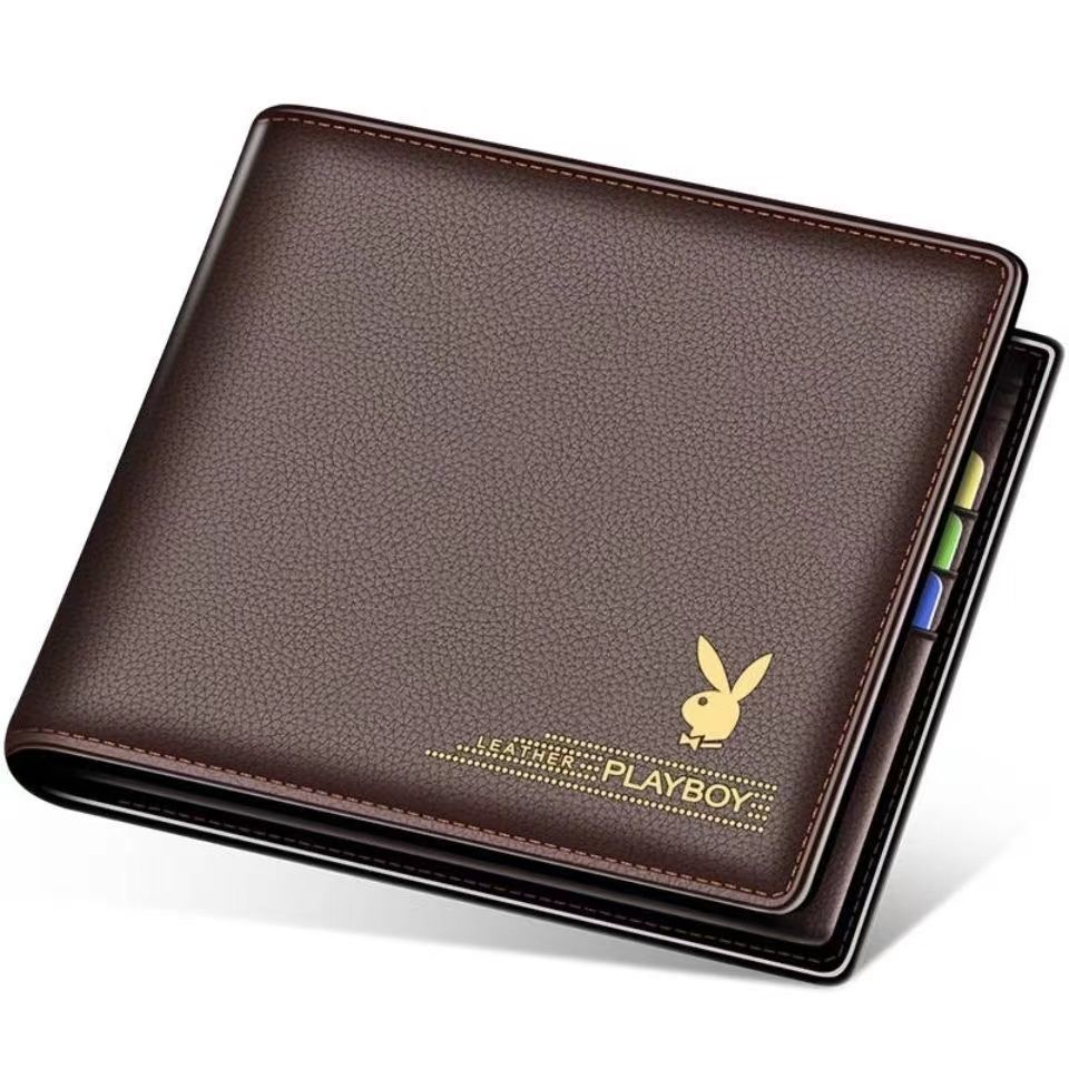 Playboy wallet men's short wallet wallet driver's license card wallet men's student Korean version trendy wallet Playboy wallet men's short wallet wallet driver's license card wallet men's student Korean version trendy wallet