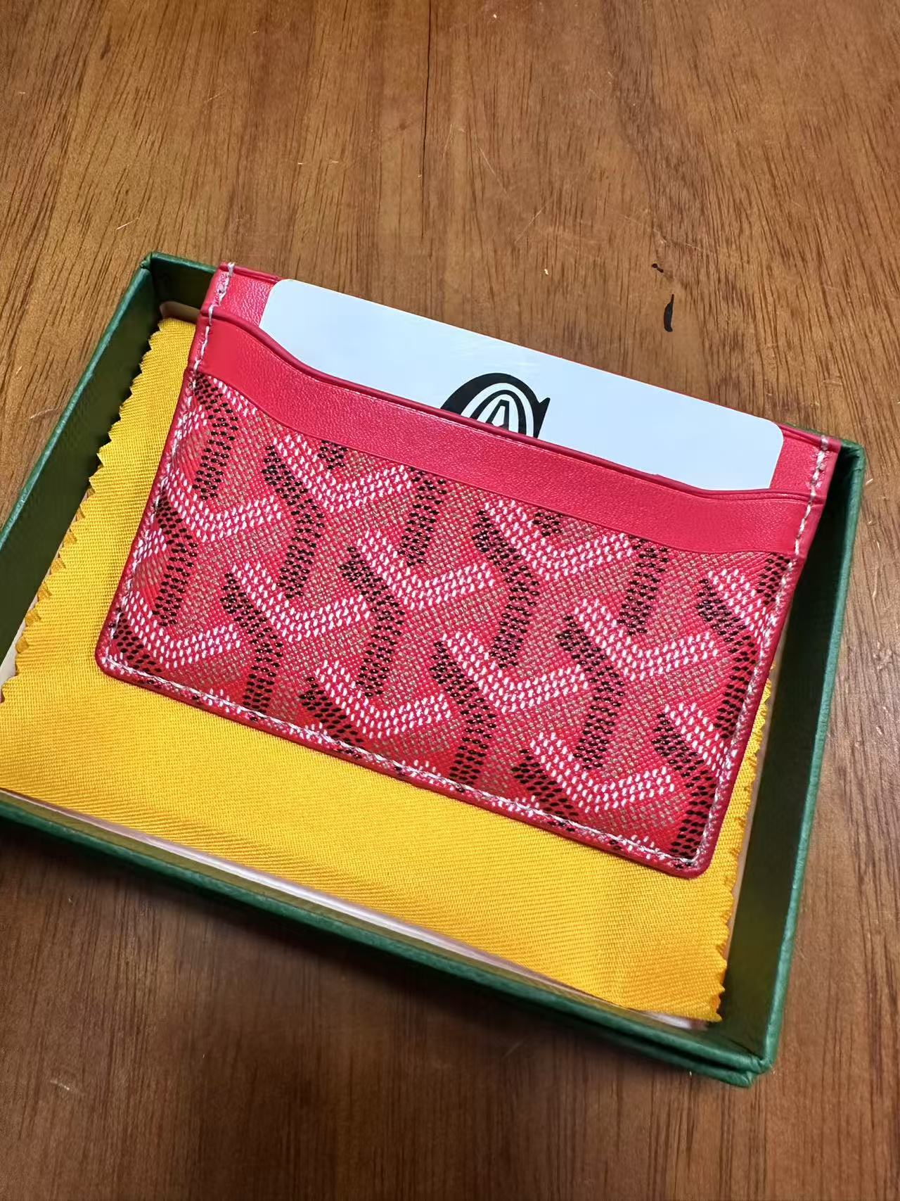 Goyard card bag, ultra-thin men's classic real pickup cover, women's storage card clip, universal card bag Goyard card bag, ultra-thin men's classic real pickup cover, women's storage card clip, universal card bag