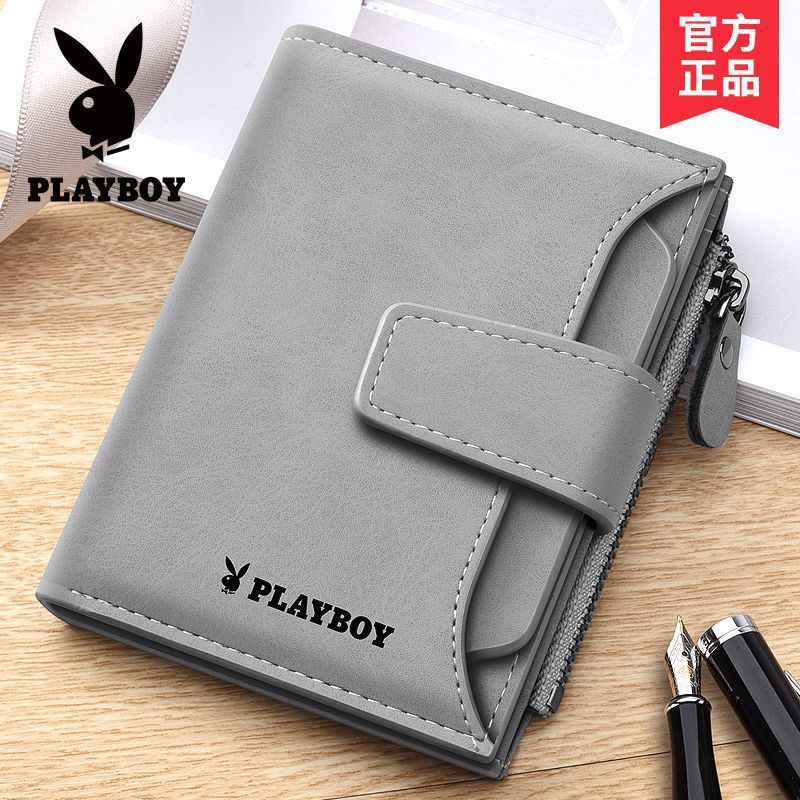 Playboy wallet men's short wallet wallet driver's license card wallet men's student Korean version trendy wallet Playboy wallet men's short wallet wallet driver's license card wallet men's student Korean version trendy wallet