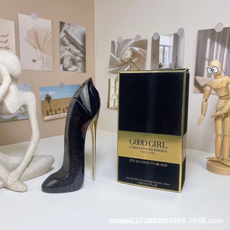 Cross border carolina herrera good girl rush black high-heeled shoes glam perfume 80ml Cross border carolina herrera good girl rush black high-heeled shoes glam perfume 80ml