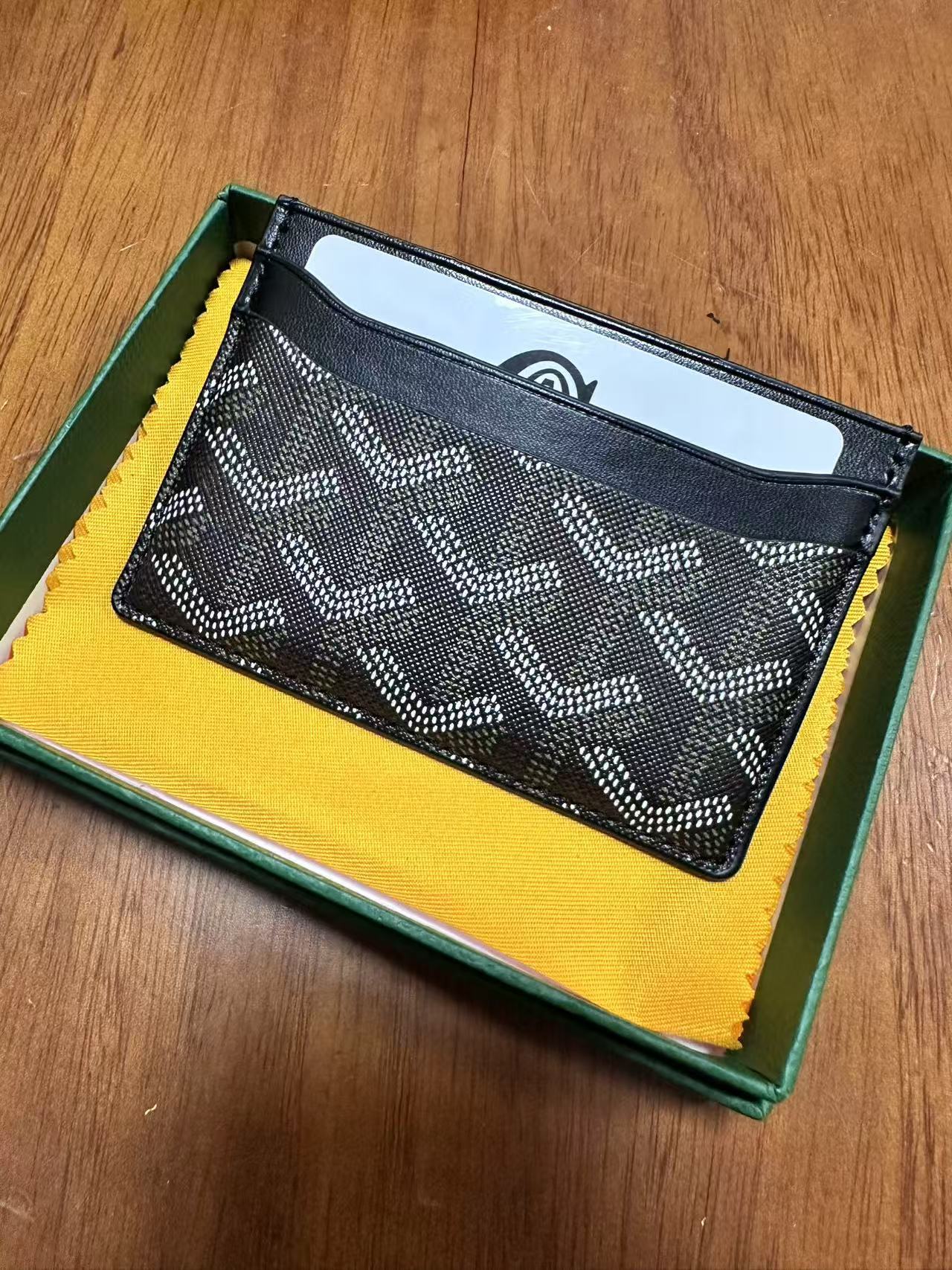 Goyard card bag, ultra-thin men's classic real pickup cover, women's storage card clip, universal card bag Goyard card bag, ultra-thin men's classic real pickup cover, women's storage card clip, universal card bag
