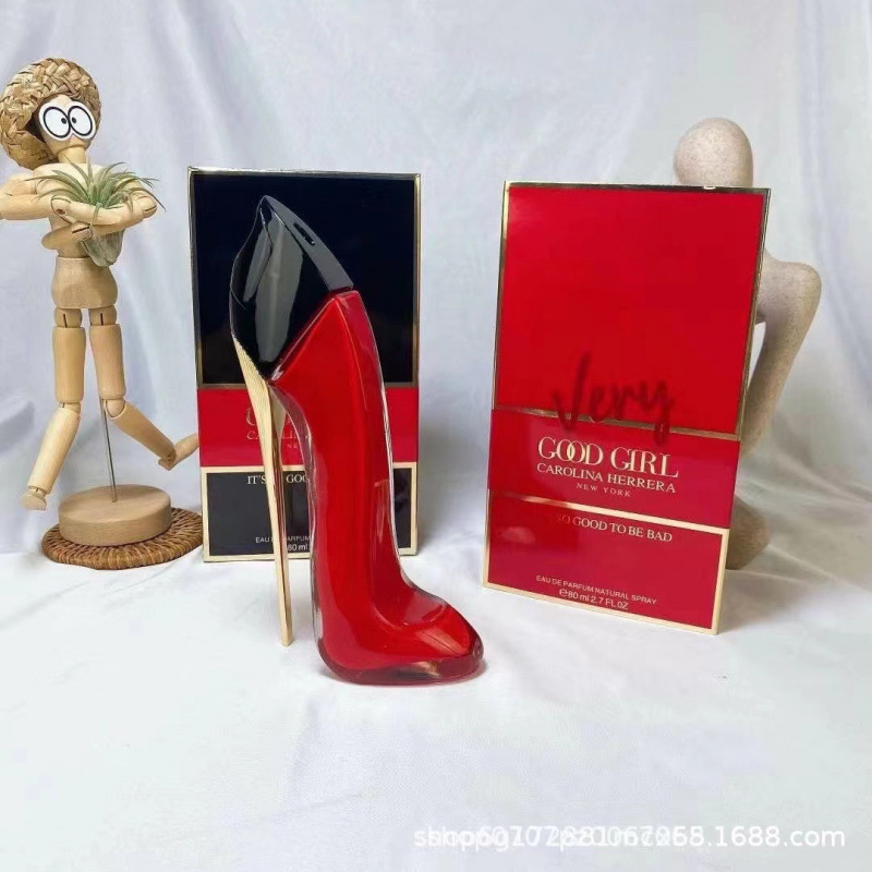 Cross border carolina herrera good girl rush black high-heeled shoes glam perfume 80ml Cross border carolina herrera good girl rush black high-heeled shoes glam perfume 80ml
