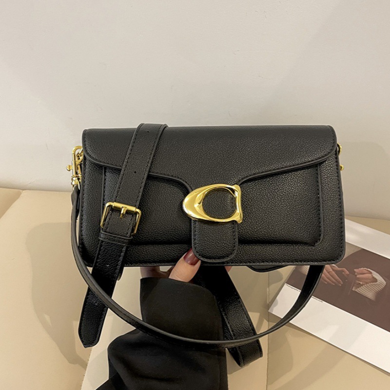 2025 new high-end Korean style fashionable women's bag, underarm bag, versatile temperament, single shoulder western-style crossbody bag, small square bag