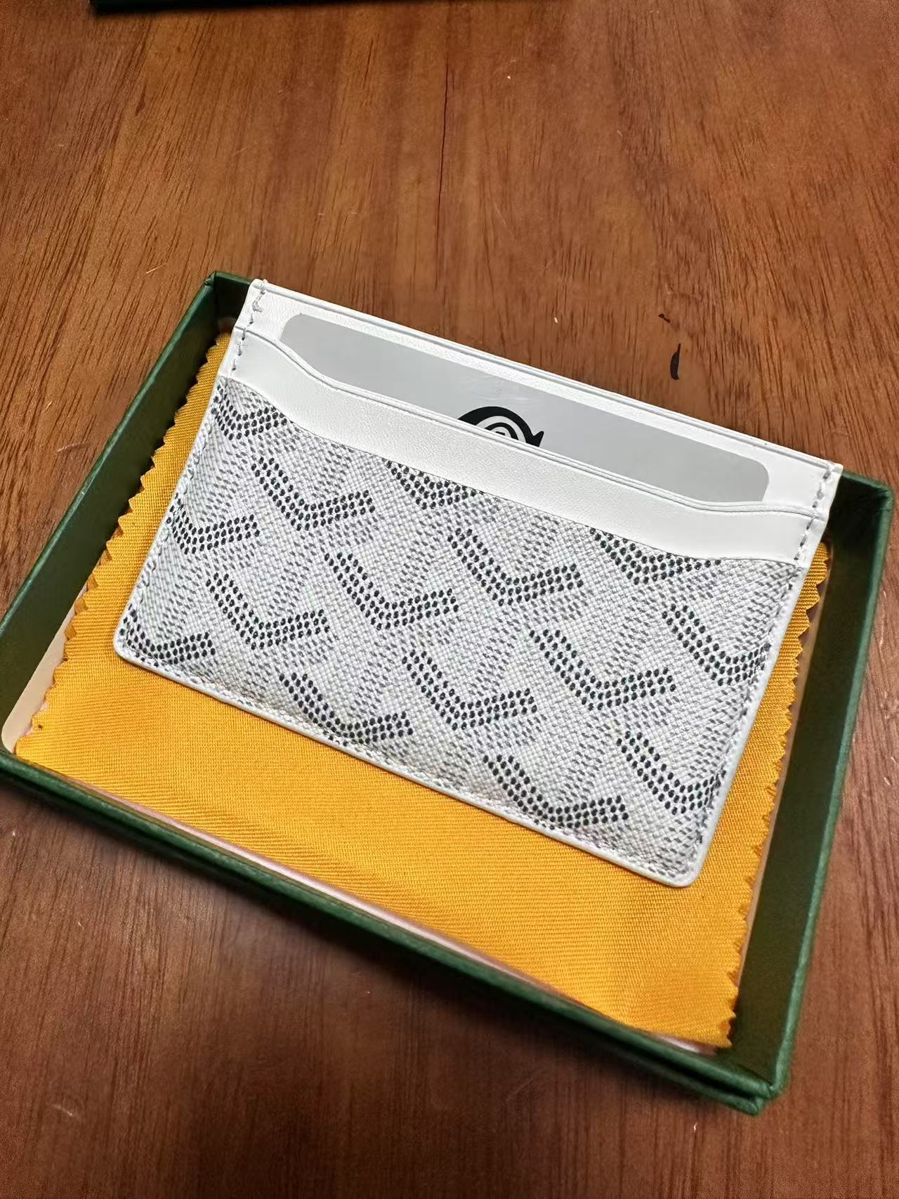 Goyard card bag, ultra-thin men's classic real pickup cover, women's storage card clip, universal card bag Goyard card bag, ultra-thin men's classic real pickup cover, women's storage card clip, universal card bag