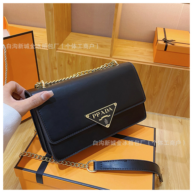 Cross border bag women's bag 2025 new foreign trade fashion chain bag letter shoulder crossbody bag small square bag
