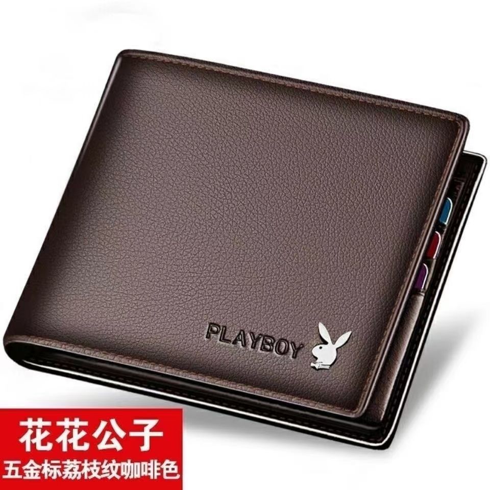 Playboy wallet men's short wallet wallet driver's license card wallet men's student Korean version trendy wallet Playboy wallet men's short wallet wallet driver's license card wallet men's student Korean version trendy wallet