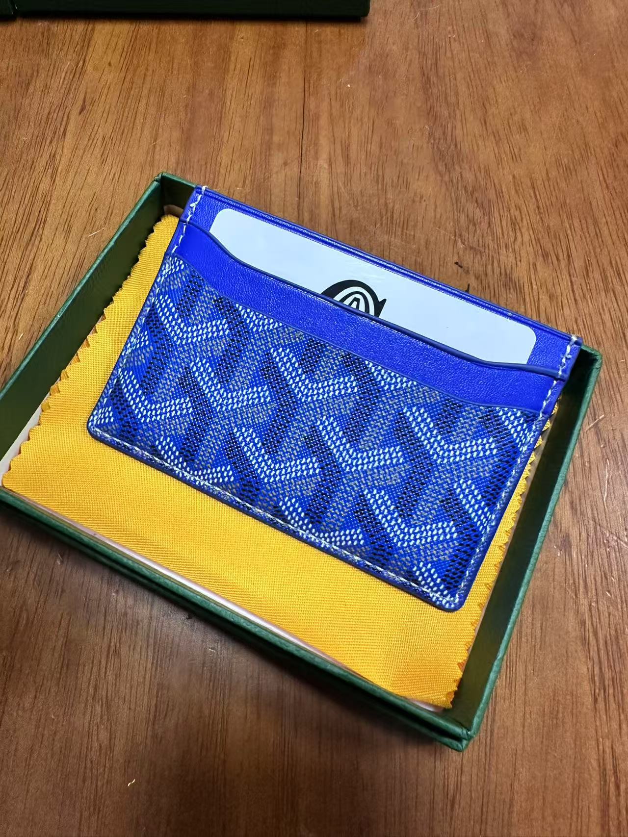 Goyard card bag, ultra-thin men's classic real pickup cover, women's storage card clip, universal card bag Goyard card bag, ultra-thin men's classic real pickup cover, women's storage card clip, universal card bag