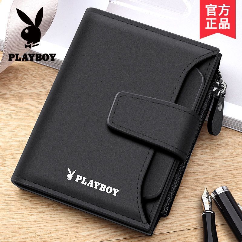 Playboy wallet men's short wallet wallet driver's license card wallet men's student Korean version trendy wallet Playboy wallet men's short wallet wallet driver's license card wallet men's student Korean version trendy wallet