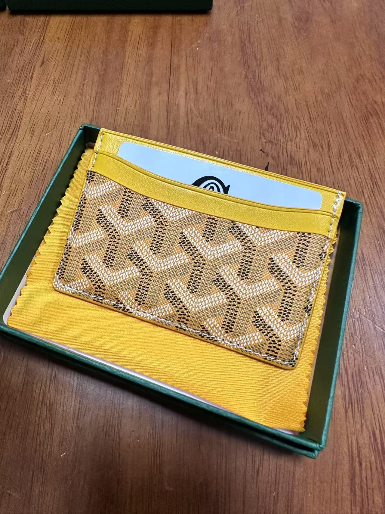 Goyard card bag, ultra-thin men's classic real pickup cover, women's storage card clip, universal card bag Goyard card bag, ultra-thin men's classic real pickup cover, women's storage card clip, universal card bag