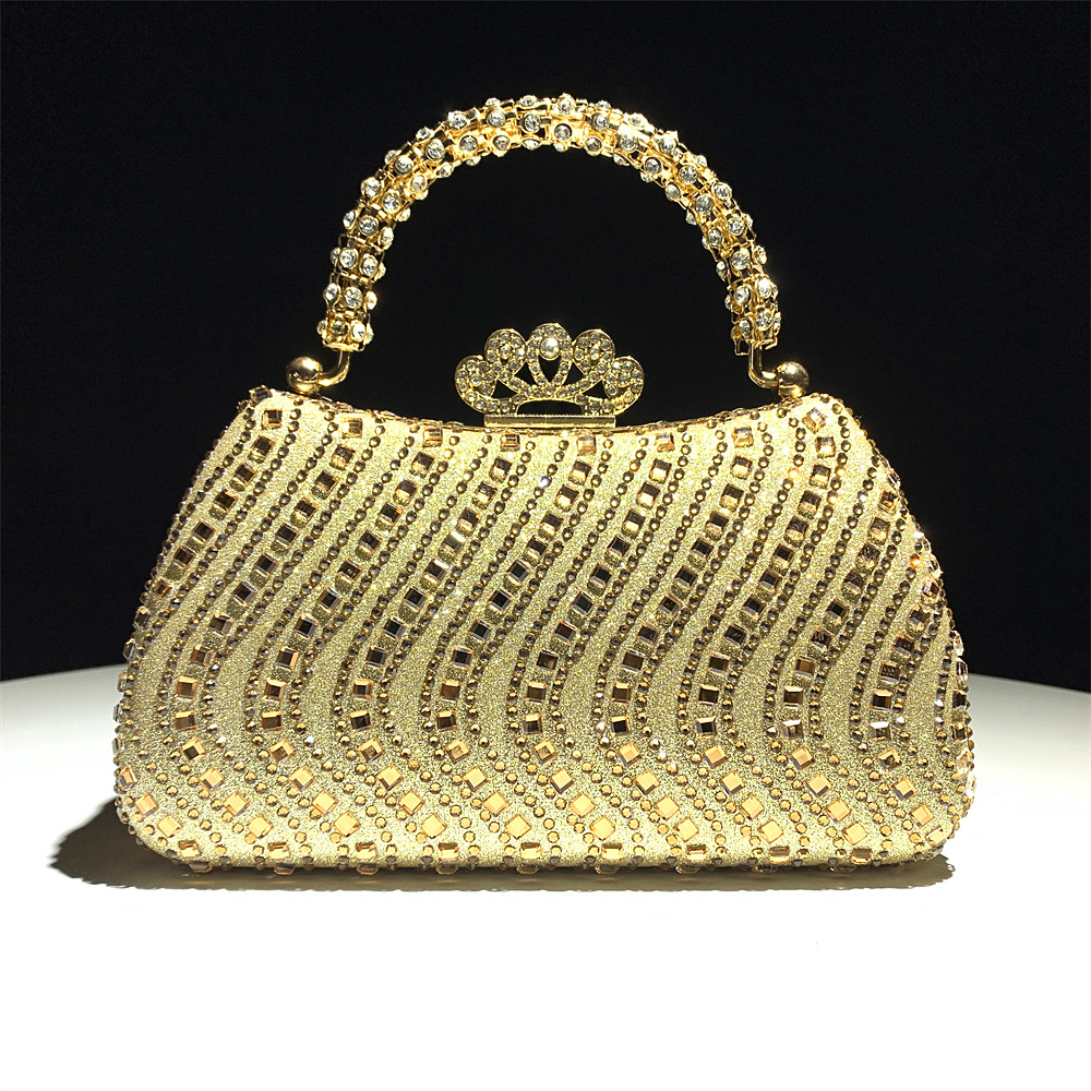 Hengmei Direct Sales European and American Fashion Hot Diamond Banquet Bag Cheongsam Dress Diamond Set Bag Instagram Wedding Handheld Banquet Women's Bag Hengmei Direct Sales European and American Fashion Hot Diamond Banquet Bag Cheongsam Dress Diamond Set Bag Instagram Wedding Handheld Banquet Women's Bag