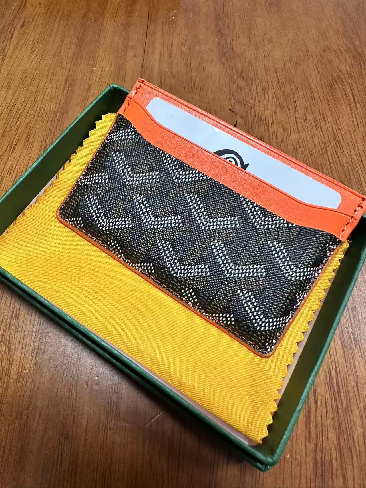 Goyard card bag, ultra-thin men's classic real pickup cover, women's storage card clip, universal card bag Goyard card bag, ultra-thin men's classic real pickup cover, women's storage card clip, universal card bag