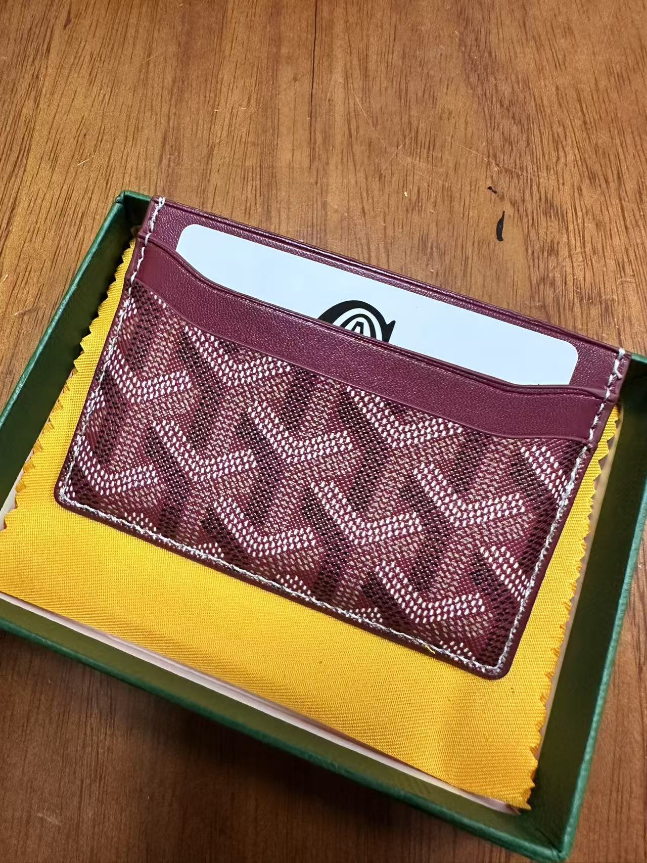 Goyard card bag, ultra-thin men's classic real pickup cover, women's storage card clip, universal card bag Goyard card bag, ultra-thin men's classic real pickup cover, women's storage card clip, universal card bag