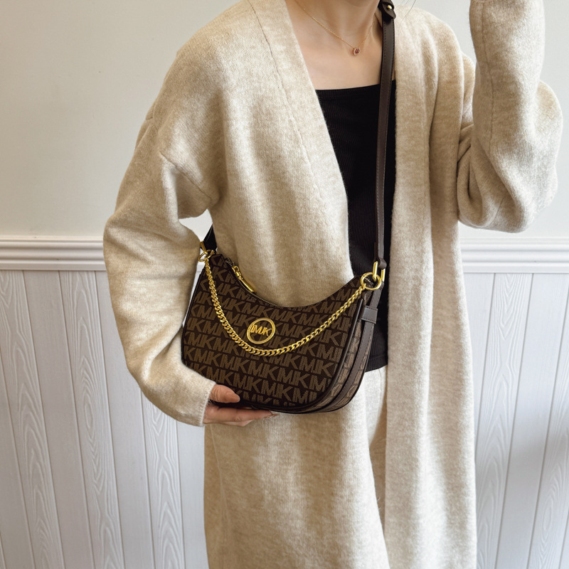 French Retro Underarm Bag for Women 2025 New European and American Fashion Printed Shoulder Bag, High Grade Crossbody Dumpling Bag French Retro Underarm Bag for Women 2025 New European and American Fashion Printed Shoulder Bag, High Grade Crossbody Dumpling Bag