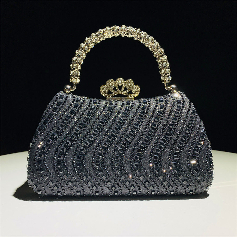 Hengmei Direct Sales European and American Fashion Hot Diamond Banquet Bag Cheongsam Dress Diamond Set Bag Instagram Wedding Handheld Banquet Women's Bag Hengmei Direct Sales European and American Fashion Hot Diamond Banquet Bag Cheongsam Dress Diamond Set Bag Instagram Wedding Handheld Banquet Women's Bag