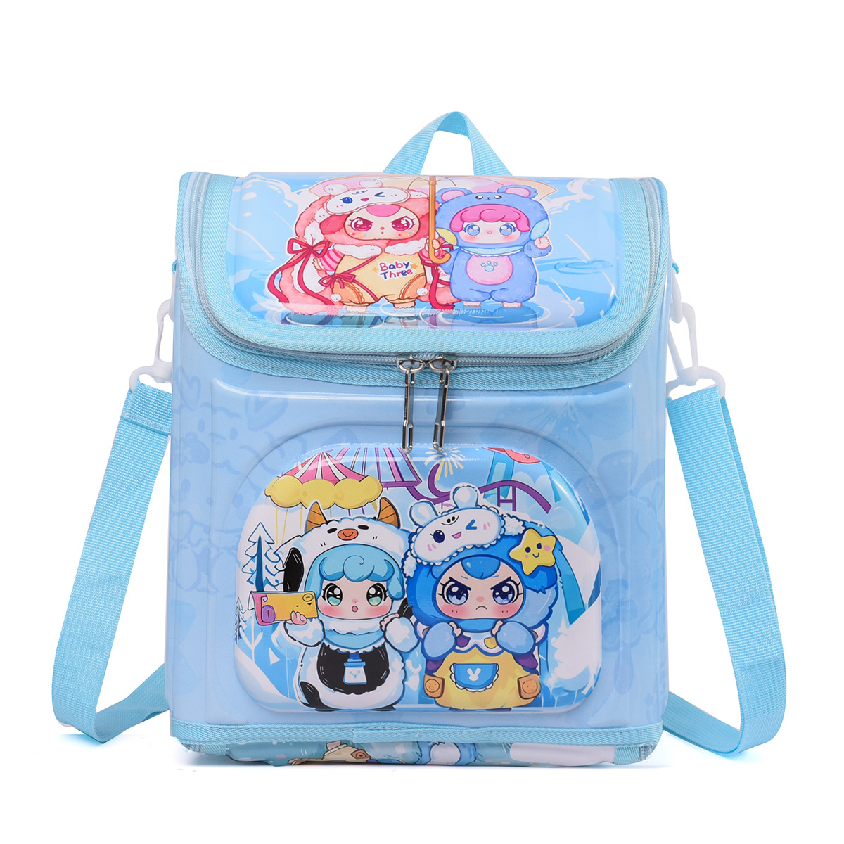 Foreign trade children's lunch bag, PC hard shell backpack, cute cartoon diagonal cross bag, cross-border multifunctional student bag Foreign trade children's lunch bag, PC hard shell backpack, cute cartoon diagonal cross bag, cross-border multifunctional student bag