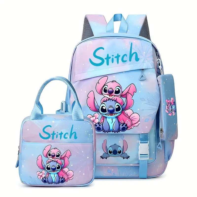 New Stitch Student Backpack for the Start of School Season, Lightweight and Load Reducing, Large Capacity Backpack for Boys and Girls in Grades 1-6 New Stitch Student Backpack for the Start of School Season, Lightweight and Load Reducing, Large Capacity Backpack for Boys and Girls in Grades 1-6