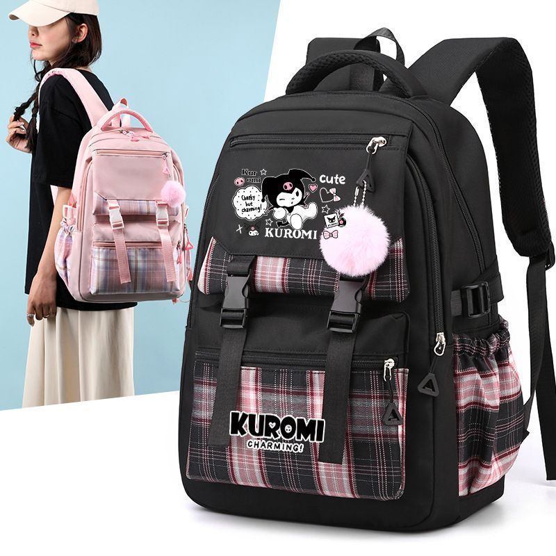 Kulomi backpack for elementary school students, Korean version, cute cartoon girl, JK backpack, Melody junior high school backpack for girls