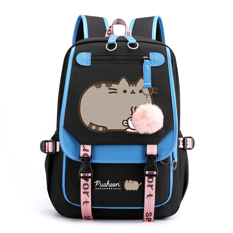 Pusheen Fat Lucky Cat Pattern Large Capacity Backpack Outdoor Travel Bag Computer Bag Student Leisure Backpack Pusheen Fat Lucky Cat Pattern Large Capacity Backpack Outdoor Travel Bag Computer Bag Student Leisure Backpack