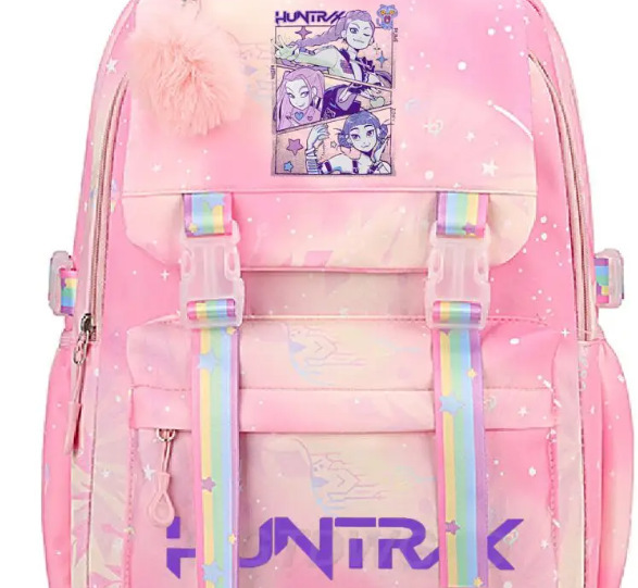 Amazon's new witch hunt printed student backpack cross-border popular cartoon KPop student backpack lightweight Amazon's new witch hunt printed student backpack cross-border popular cartoon KPop student backpack lightweight