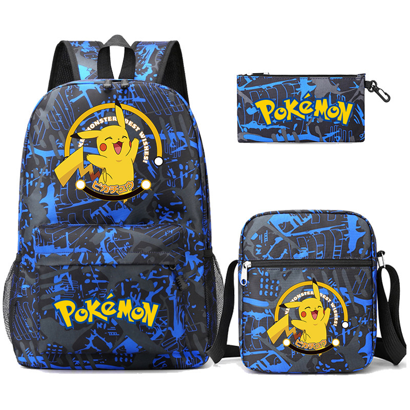 Cross border Amazon backpack, teenage student backpack, three piece set, pencil case, crossbody bag Cross border Amazon backpack, teenage student backpack, three piece set, pencil case, crossbody bag