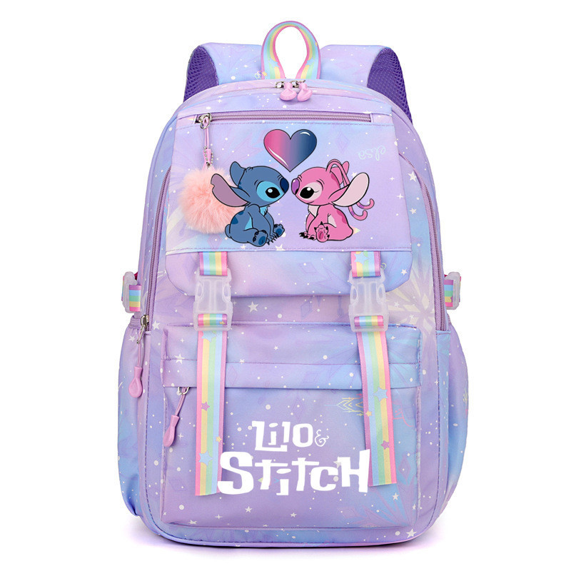 Interstellar Baby Stitch Cartoon Cute Backpack Primary Middle School Backpack Large Capacity Fashion Leisure Backpack