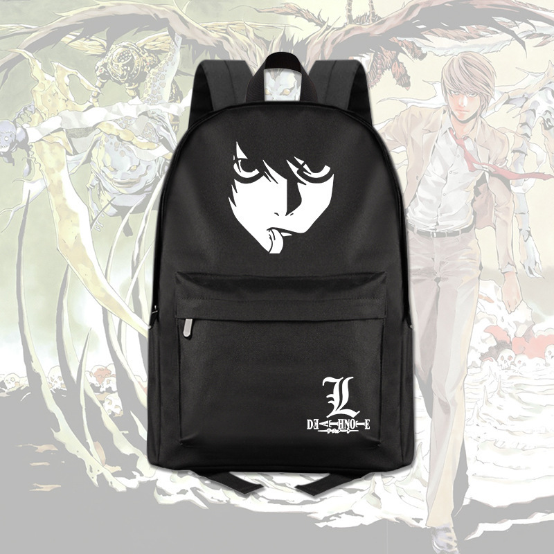 Death Note Anime Peripheral Backpack Male and Female Students Daily Backpack Computer Travel Backpack Death Note Anime Peripheral Backpack Male and Female Students Daily Backpack Computer Travel Backpack