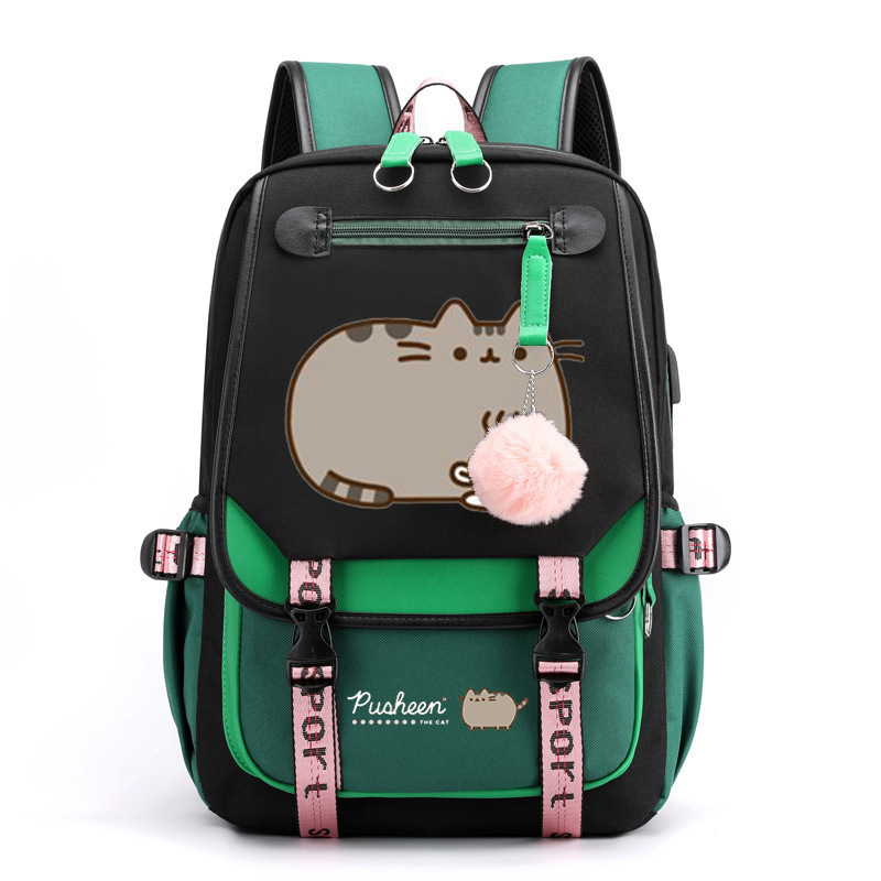 Pusheen Fat Lucky Cat Pattern Large Capacity Backpack Outdoor Travel Bag Computer Bag Student Leisure Backpack Pusheen Fat Lucky Cat Pattern Large Capacity Backpack Outdoor Travel Bag Computer Bag Student Leisure Backpack