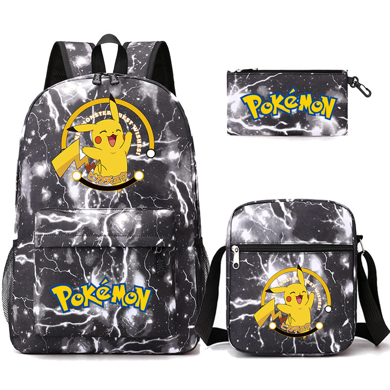Cross border Amazon backpack, teenage student backpack, three piece set, pencil case, crossbody bag Cross border Amazon backpack, teenage student backpack, three piece set, pencil case, crossbody bag