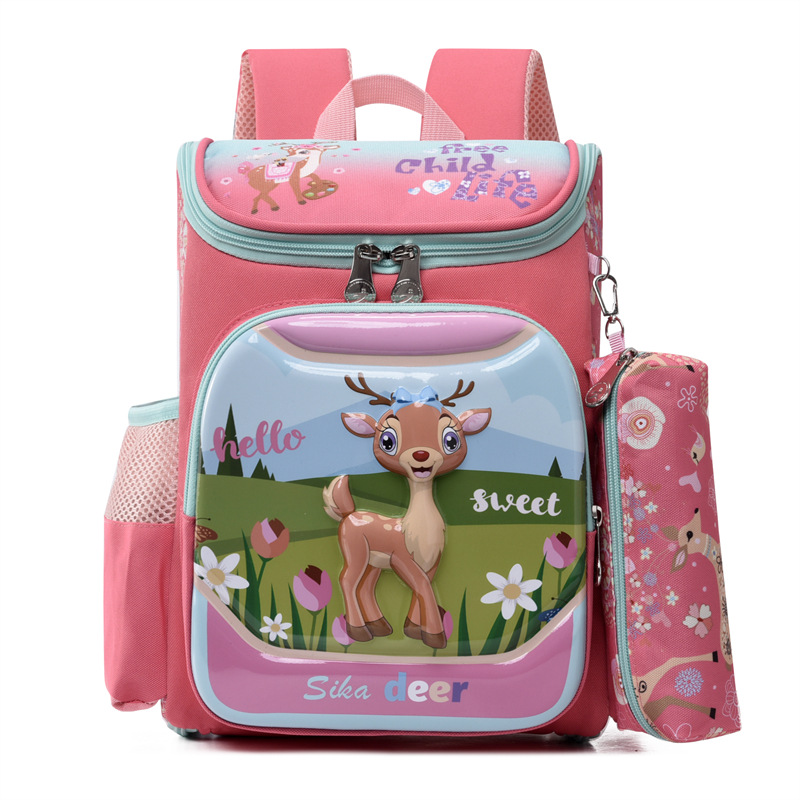 Foreign trade kindergarten backpack two-piece set with large capacity, fully open space bag for 3-6 years old, 3D hard shell cartoon backpack, direct sales Foreign trade kindergarten backpack two-piece set with large capacity, fully open space bag for 3-6 years old, 3D hard shell cartoon backpack, direct sales