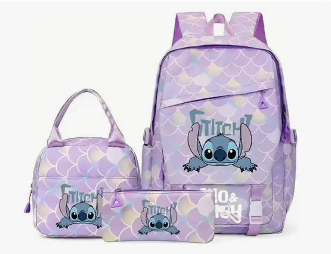 New Stitch Student Backpack for the Start of School Season, Lightweight and Load Reducing, Large Capacity Backpack for Boys and Girls in Grades 1-6 New Stitch Student Backpack for the Start of School Season, Lightweight and Load Reducing, Large Capacity Backpack for Boys and Girls in Grades 1-6