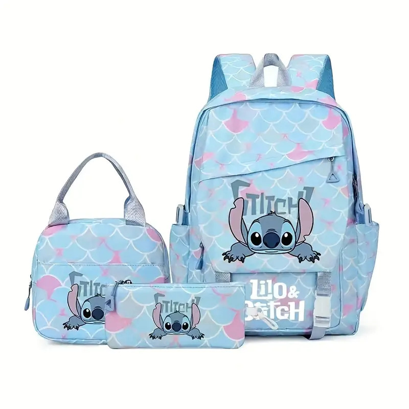 New Stitch Student Backpack for the Start of School Season, Lightweight and Load Reducing, Large Capacity Backpack for Boys and Girls in Grades 1-6 New Stitch Student Backpack for the Start of School Season, Lightweight and Load Reducing, Large Capacity Backpack for Boys and Girls in Grades 1-6