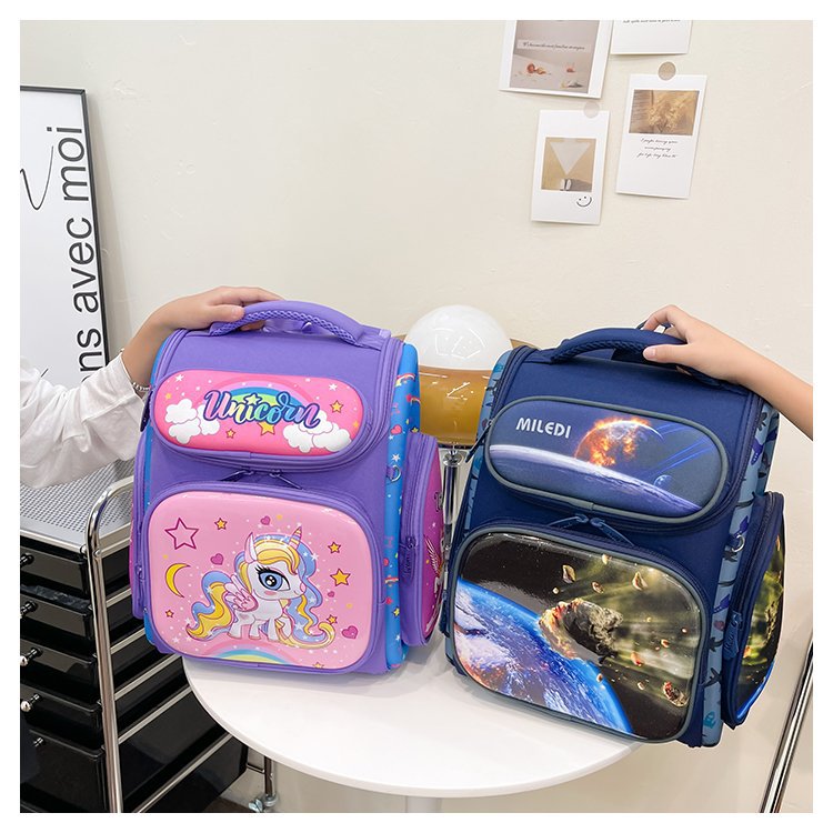 Foreign trade elementary school student backpack, PC hard shell backpack, new Russian full open space bag, large capacity student bag Foreign trade elementary school student backpack, PC hard shell backpack, new Russian full open space bag, large capacity student bag