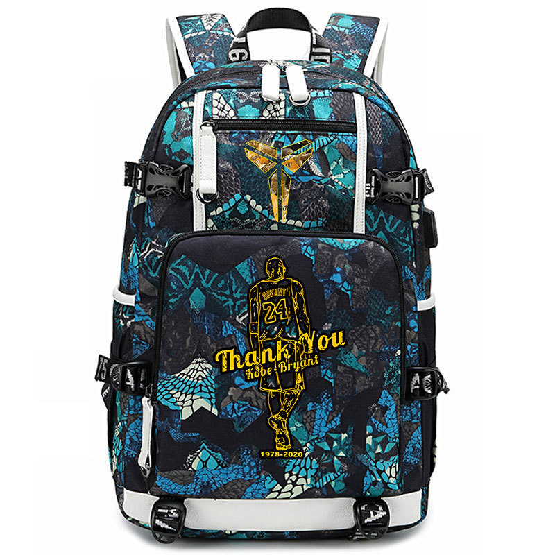 Lakers' James Kobe KOBE backpack, large capacity flying man backpack, men's and women's high school basketball backpack trend Lakers' James Kobe KOBE backpack, large capacity flying man backpack, men's and women's high school basketball backpack trend