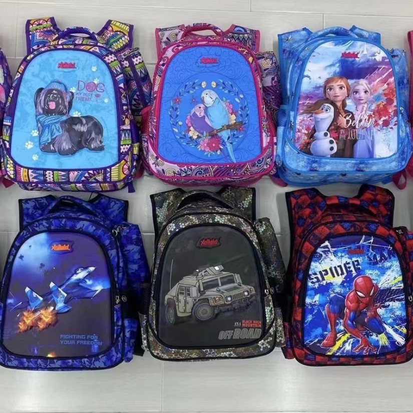 Primary school student backpack cross-border new 1-3 grade student backpack two-piece set foreign trade hard shell backpack anime children's bag