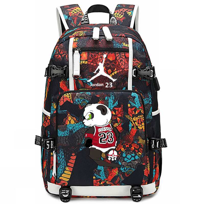 Lakers' James Kobe KOBE backpack, large capacity flying man backpack, men's and women's high school basketball backpack trend Lakers' James Kobe KOBE backpack, large capacity flying man backpack, men's and women's high school basketball backpack trend