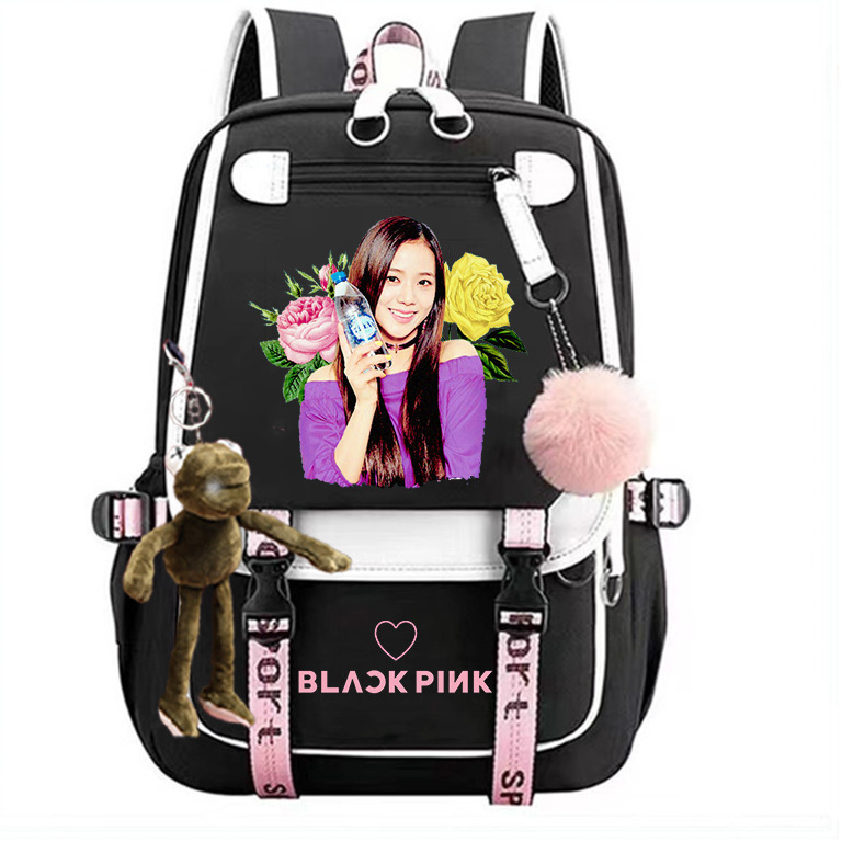 Junior high school student backpack, girls' casual simple backpack, contrasting canvas bag, multi-layer computer bag, men's bag, women's bag Junior high school student backpack, girls' casual simple backpack, contrasting canvas bag, multi-layer computer bag, men's bag, women's bag