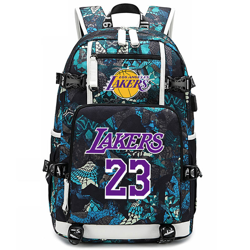 Lakers' James Kobe KOBE backpack, large capacity flying man backpack, men's and women's high school basketball backpack trend Lakers' James Kobe KOBE backpack, large capacity flying man backpack, men's and women's high school basketball backpack trend