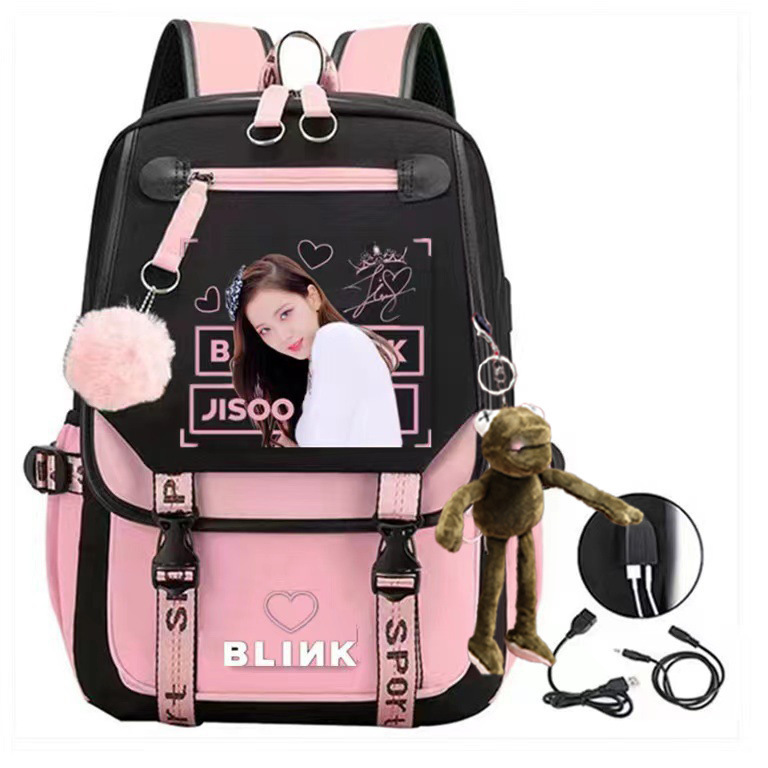 Junior high school student backpack, girls' casual simple backpack, contrasting canvas bag, multi-layer computer bag, men's bag, women's bag Junior high school student backpack, girls' casual simple backpack, contrasting canvas bag, multi-layer computer bag, men's bag, women's bag