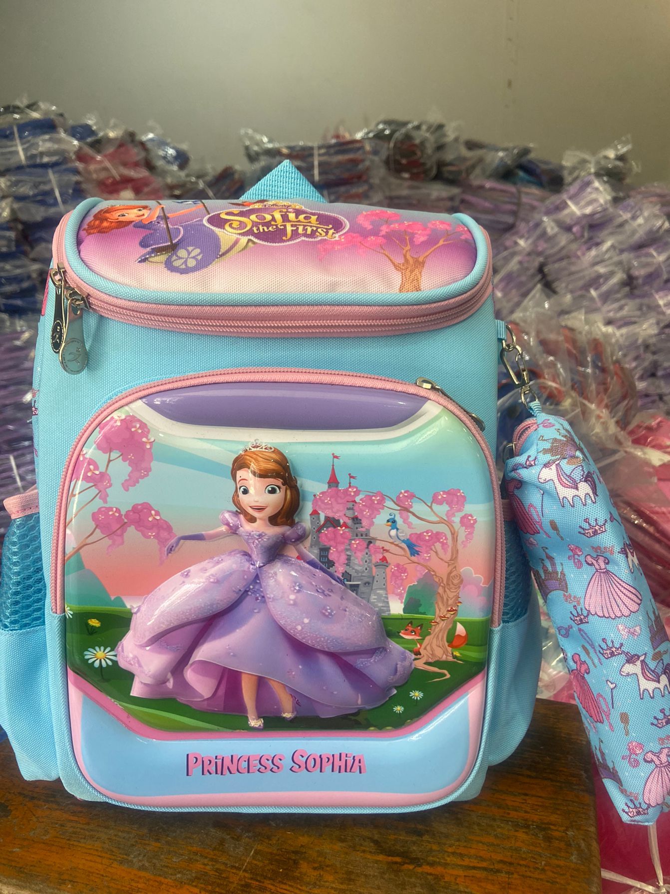 Foreign trade kindergarten backpack two-piece set with large capacity, fully open space bag for 3-6 years old, 3D hard shell cartoon backpack, direct sales Foreign trade kindergarten backpack two-piece set with large capacity, fully open space bag for 3-6 years old, 3D hard shell cartoon backpack, direct sales